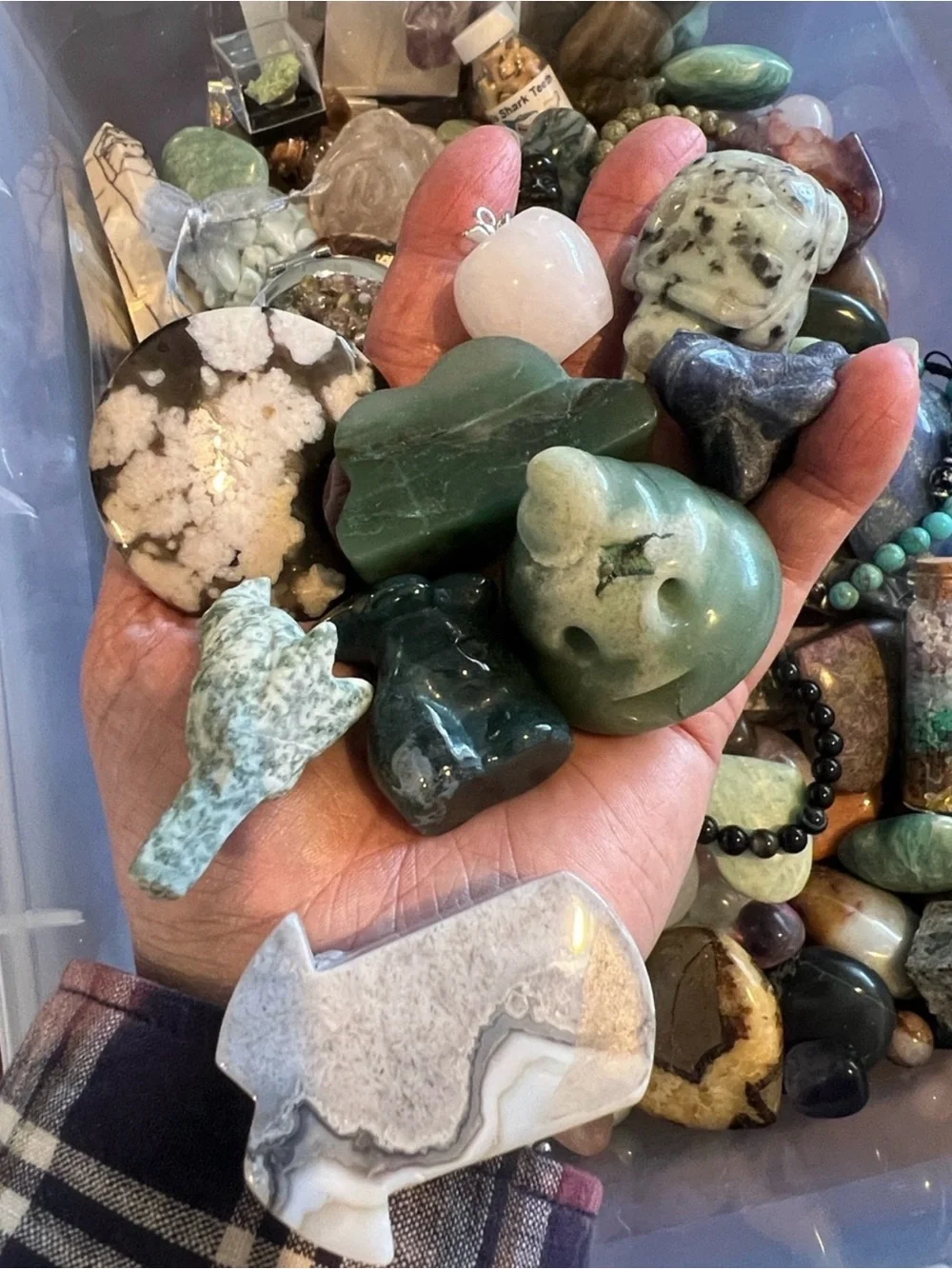 Huge Mystery Crystal Gemstone At Least 1Lb Scoop NWOT
